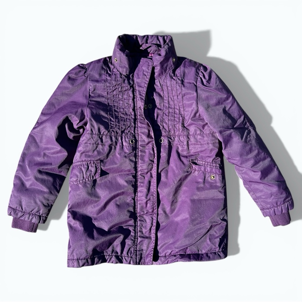 H&M Kids Purple Puffer Jacket Size 5–6Y Cozy Winter Coat